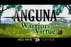 Anguna - Warriors Of Virtue (Homebrew) — Title screen
